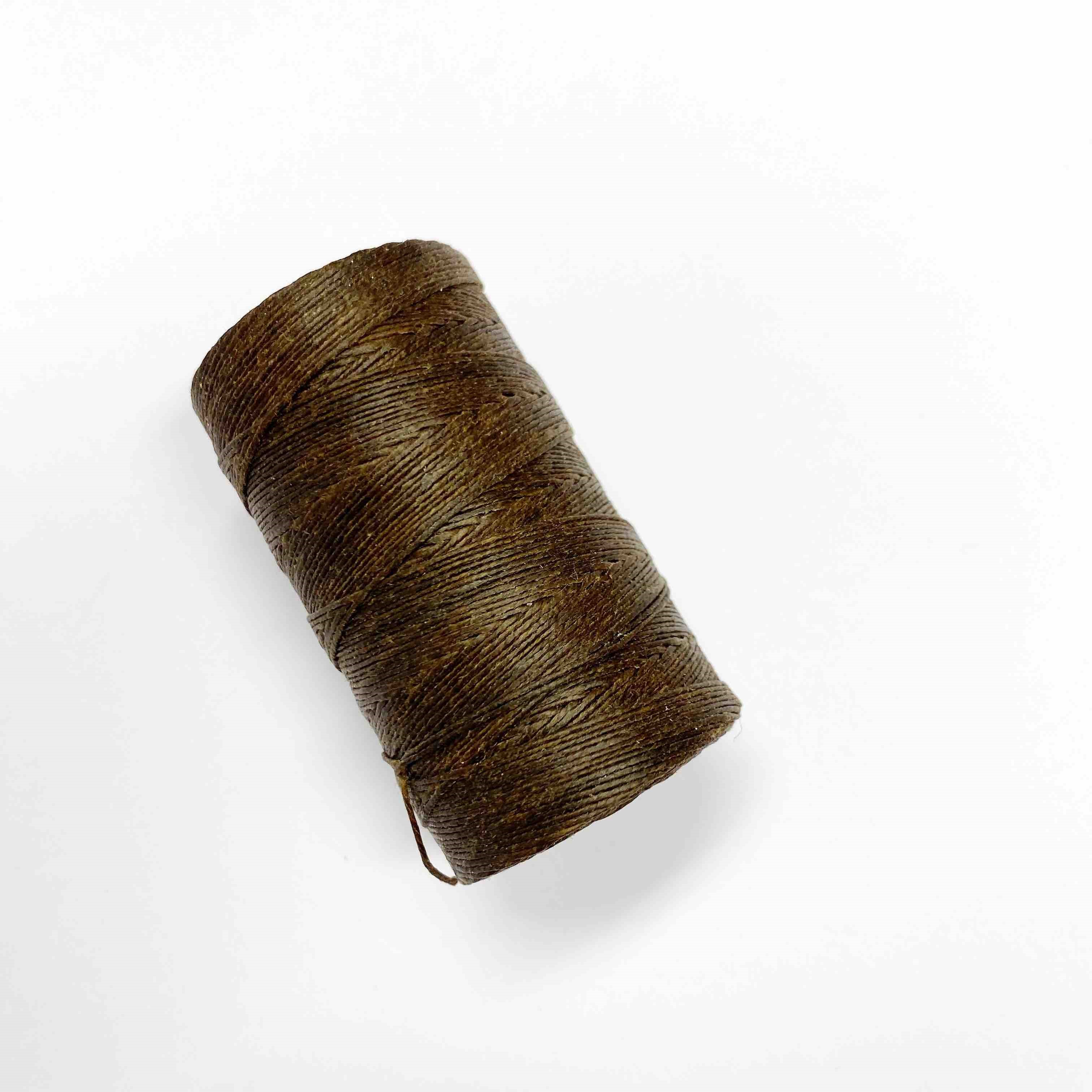 Lintråd vokset brun 50gr