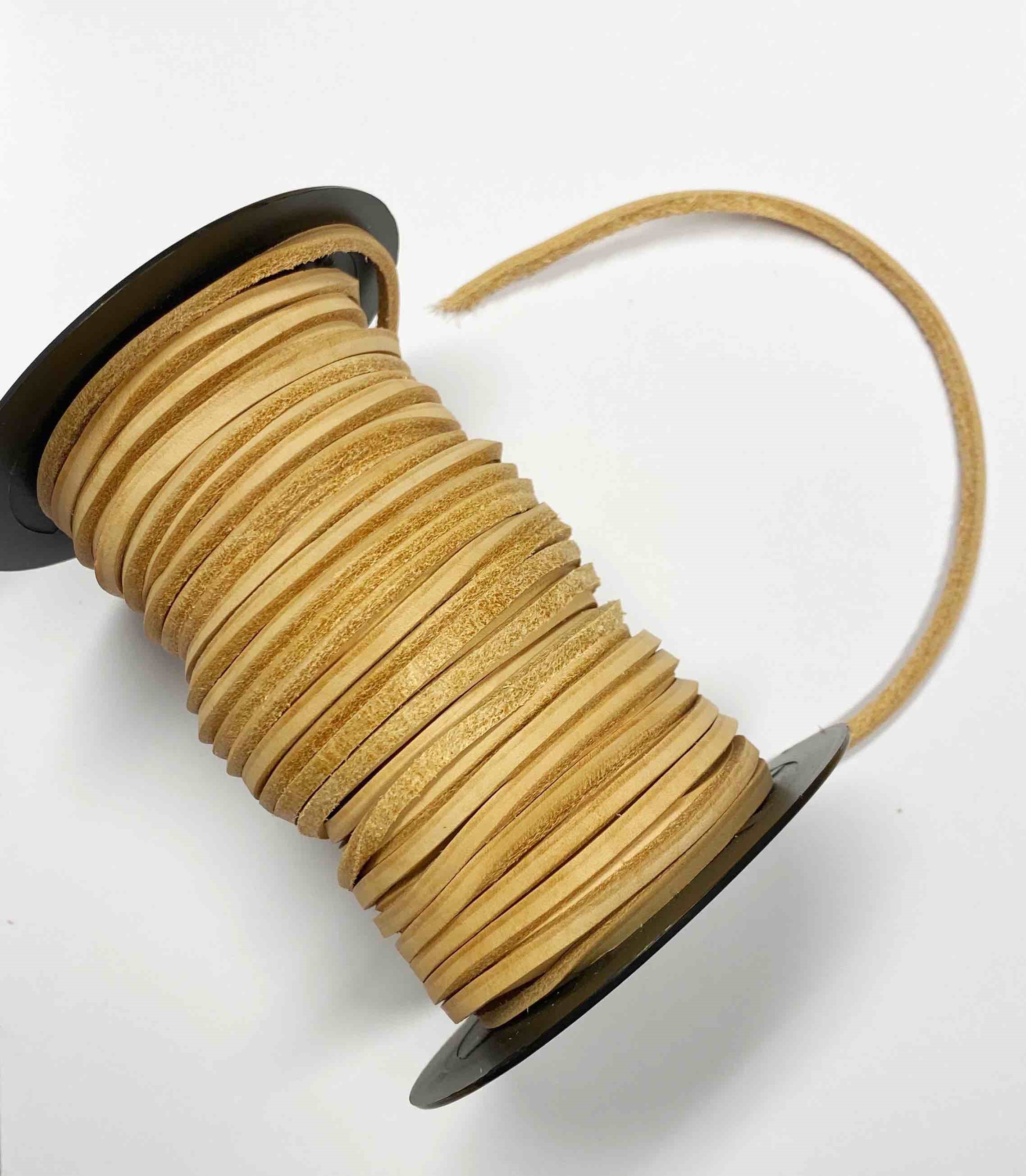 Lærsnor 2,5mm natur pr meter