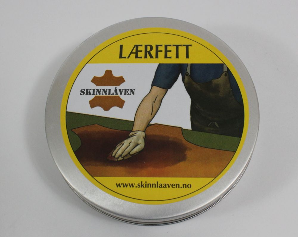 Lærfett natur 180ml med bivoks