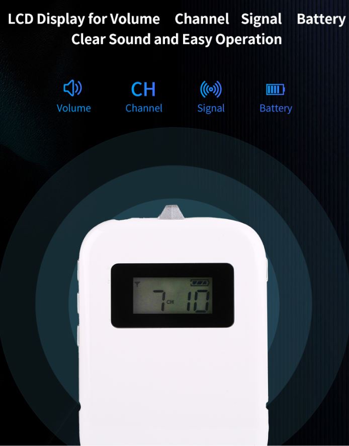 Flysound mottaker ATG05-R 50ch 180-200m