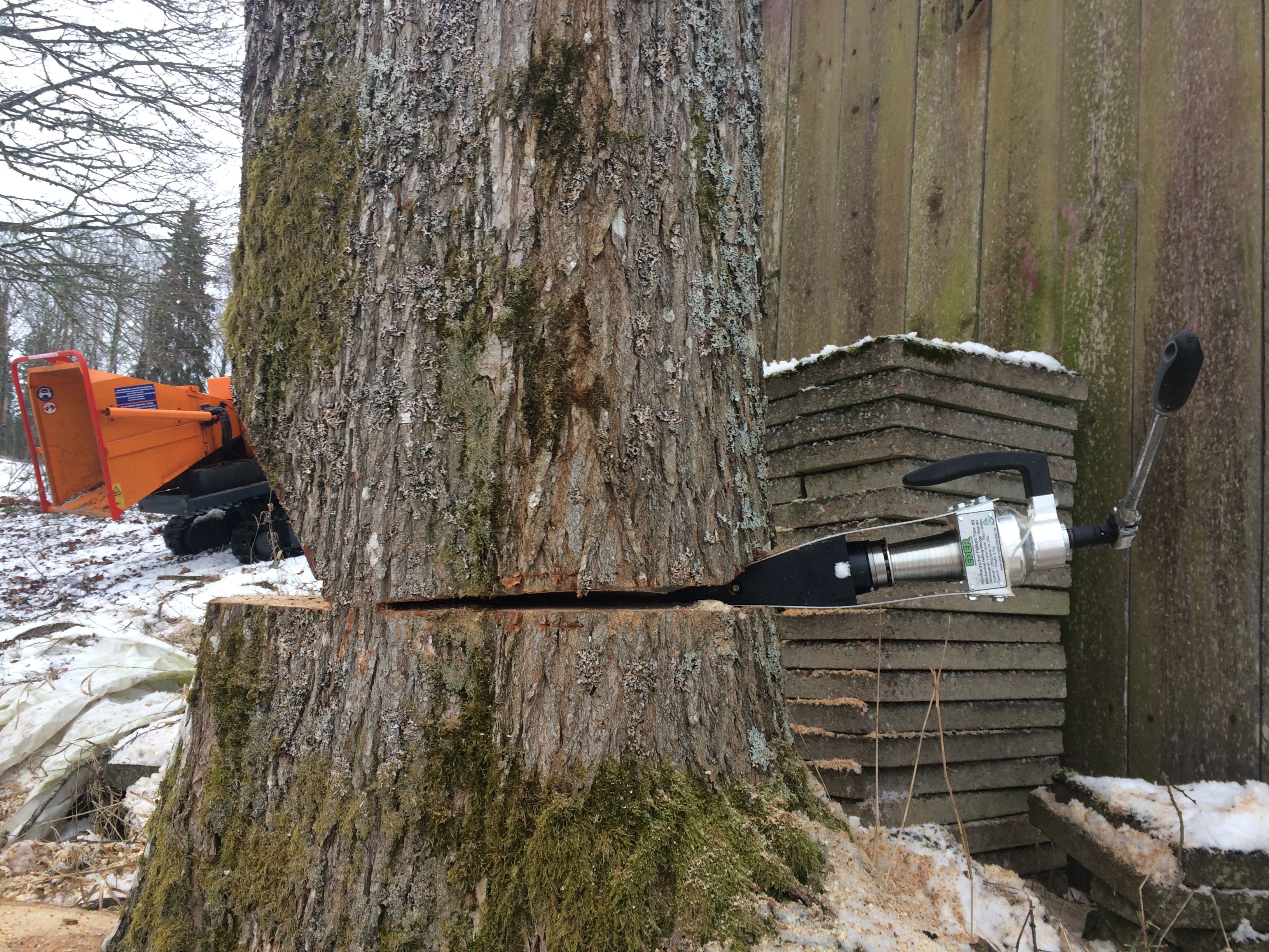 Eder Trefellingskile TITAN 80 PRO med skralle håndtak