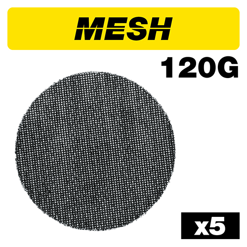 Trend pussedisk ø125 k120 mesh 5 stk