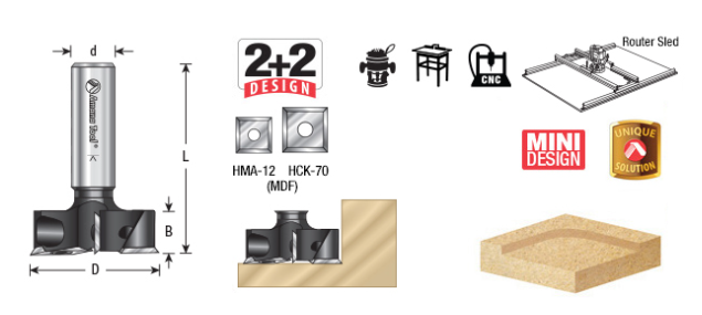 AM SPOILBOARD 2+2 1-1/2