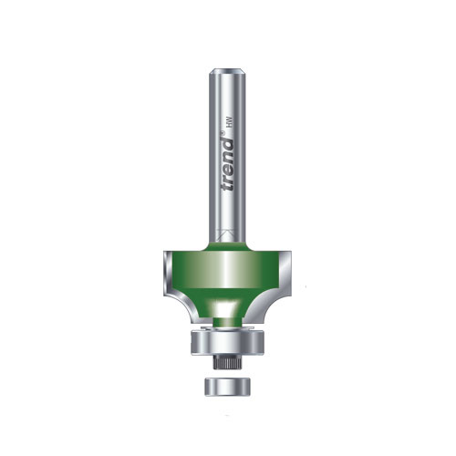 Avrundingsfres 3.2 rad x 9.5mm m/kulelager x2 8mm tange
