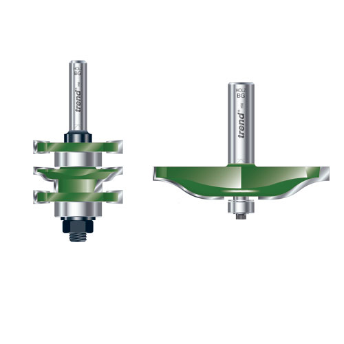 Kontra/speilfressett ogee 12mm tange