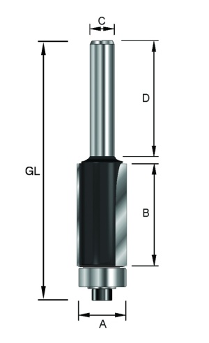 ENT kantfres ø12,7x38 sk 12mm