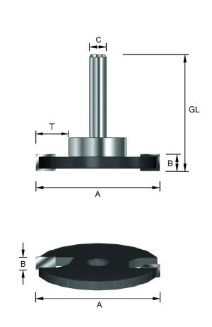 ENT skivenotfres l/oppe ø40x4 sk8