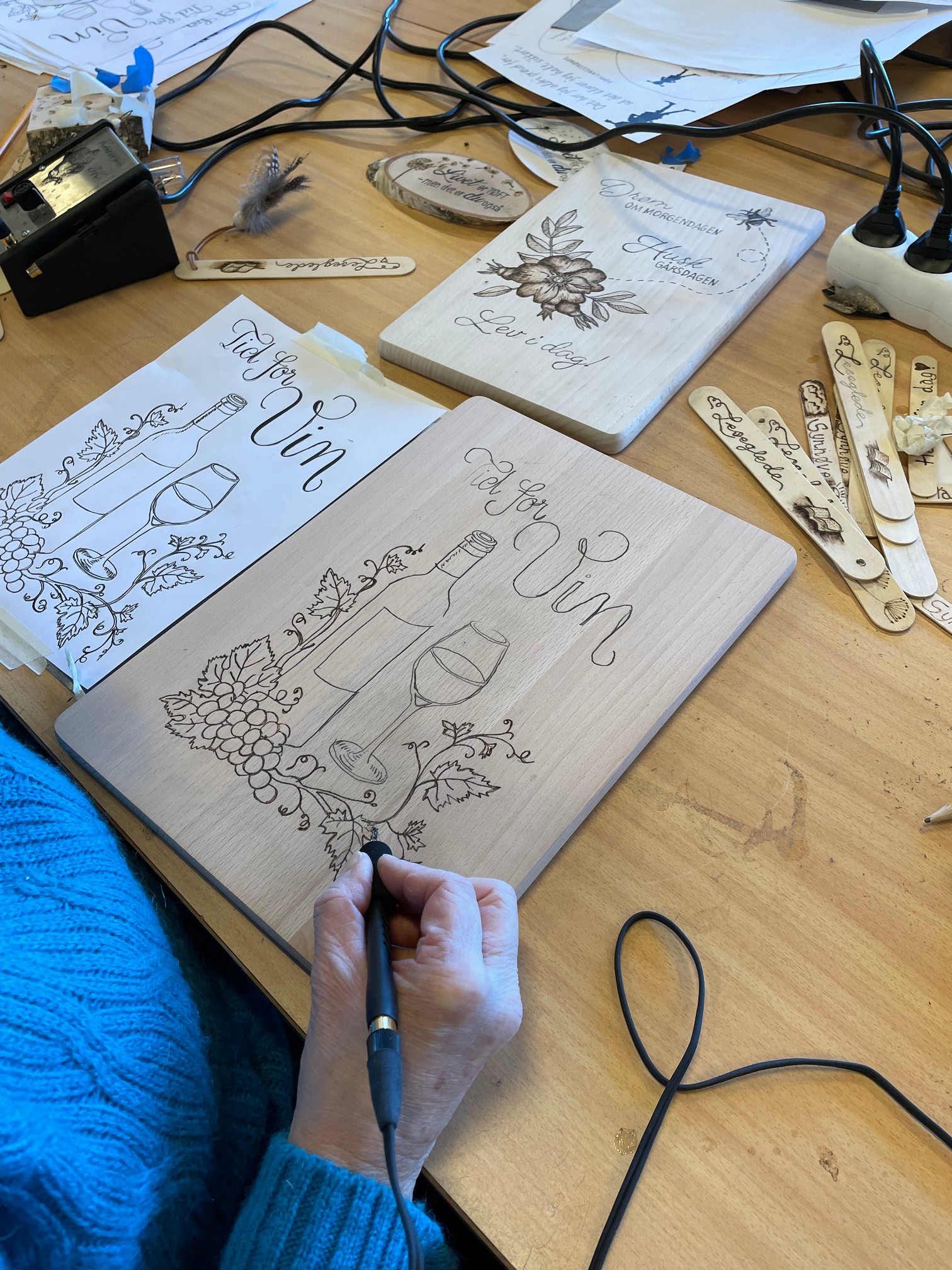 Pyrografi kurs 2 dager 29-30 nov 2025