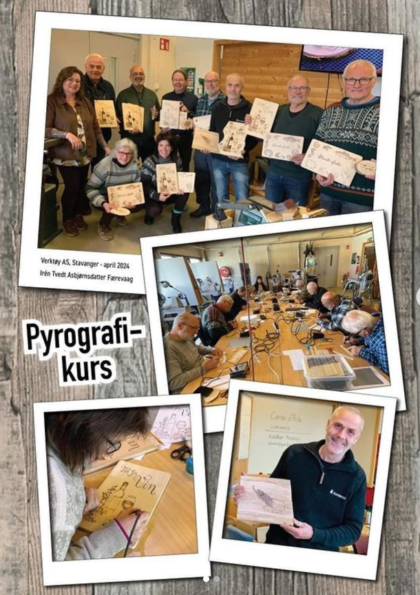 Pyrografi kurs i Trondheim 14-15-16 november 2025