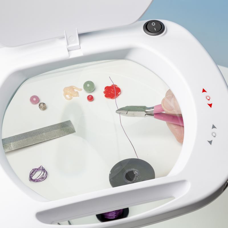 LC Forstørrelsesglass 180x150 m/LED-lys