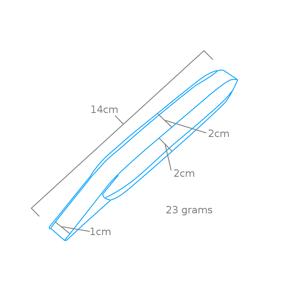 MC båndsliper hånd 140x20mm medium