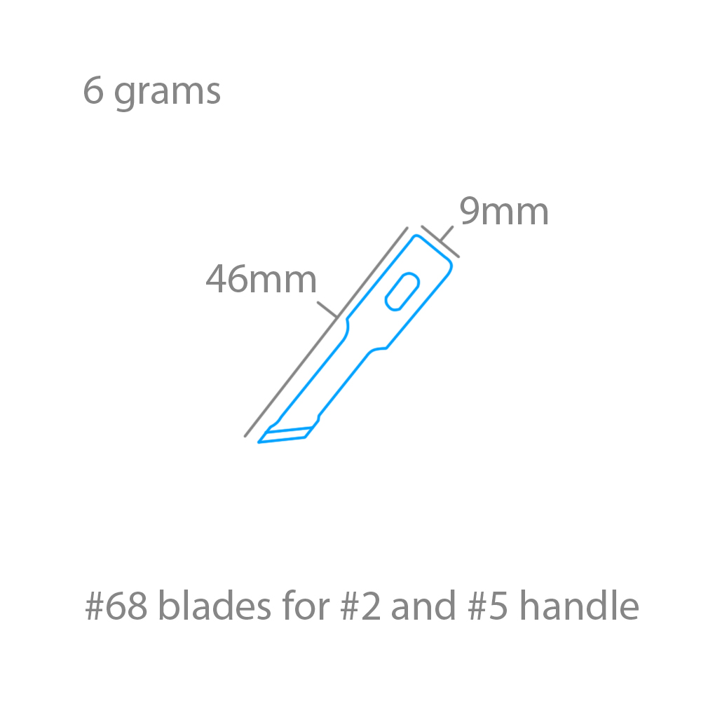 Mc knivblad 5 no68 tynn f 2/5