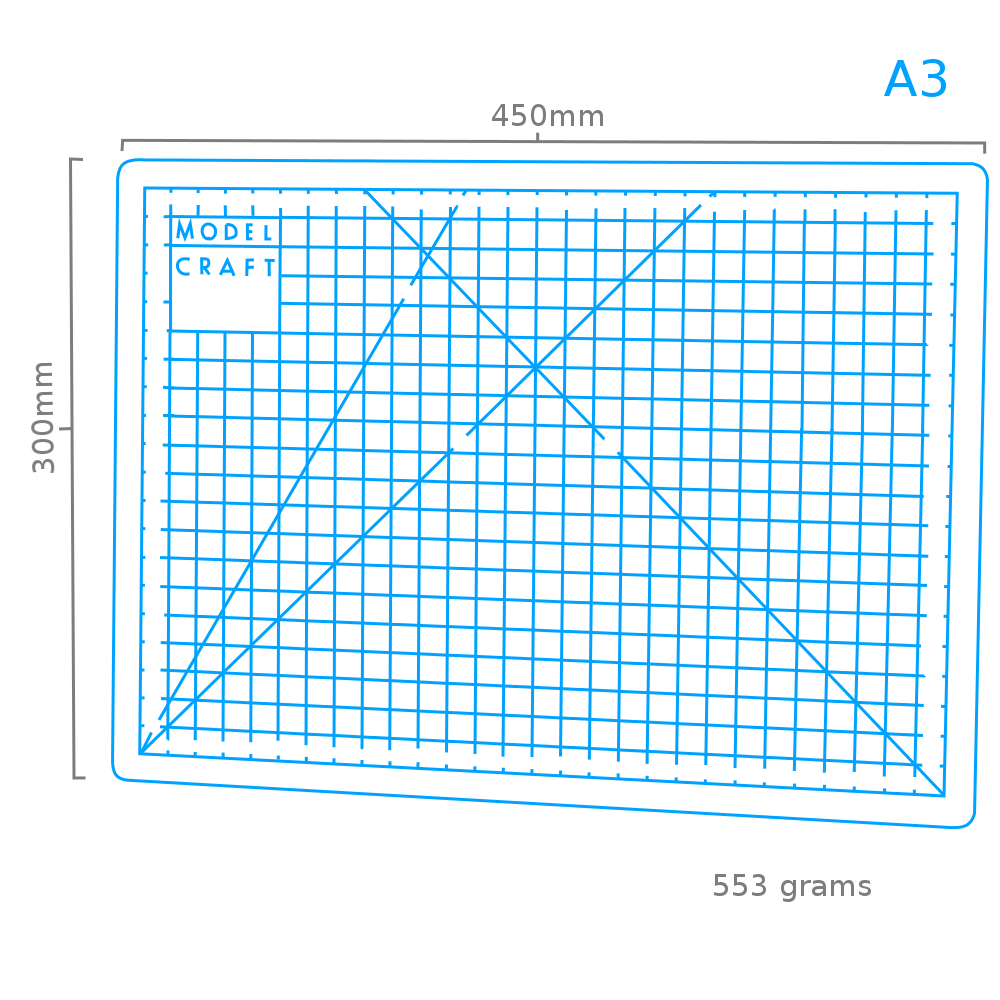 Mc skjæreplate a3 pvc 45x30 Mc skjæreplate a3 pvc 45x30