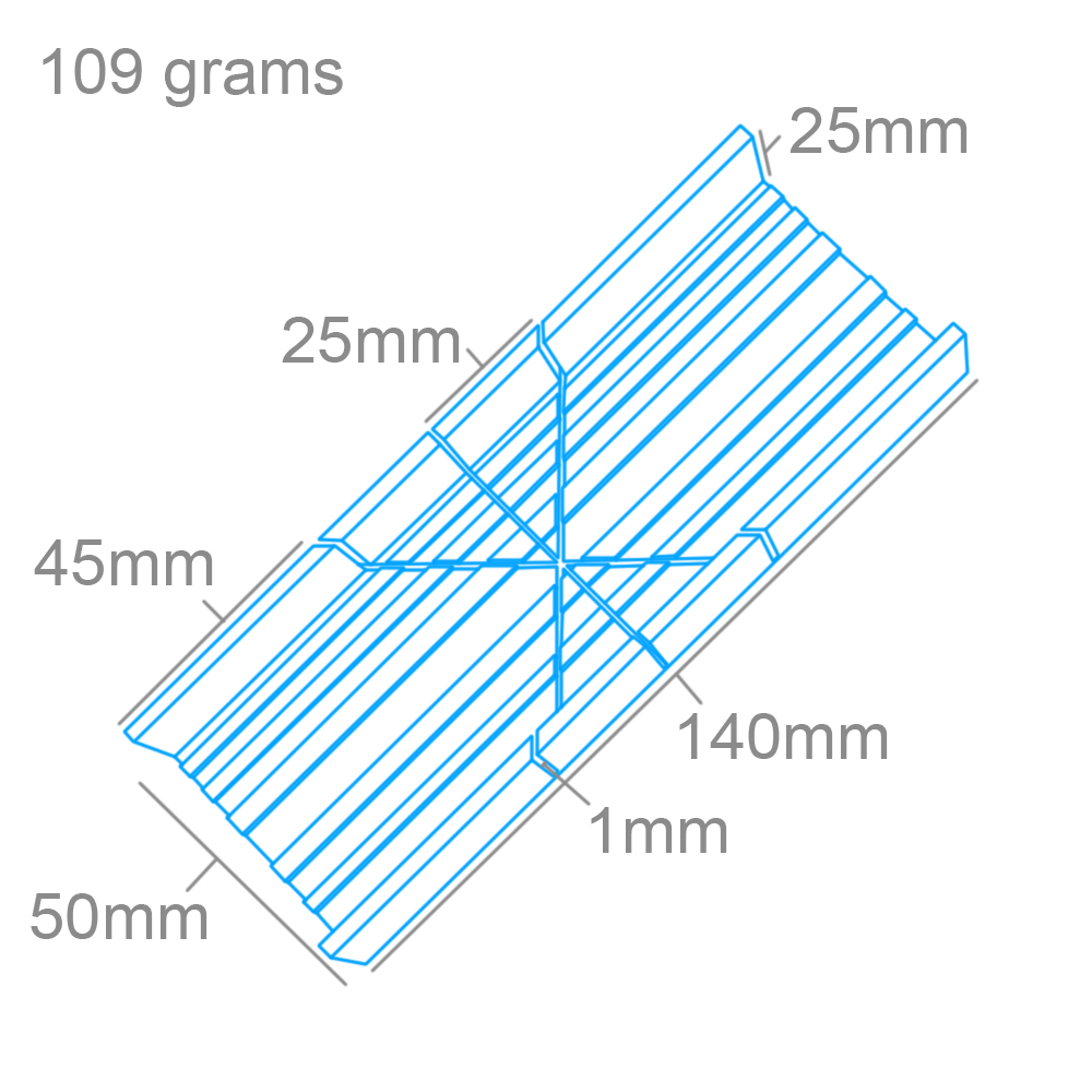 Mc gjæringskasse alu. 140x44mm