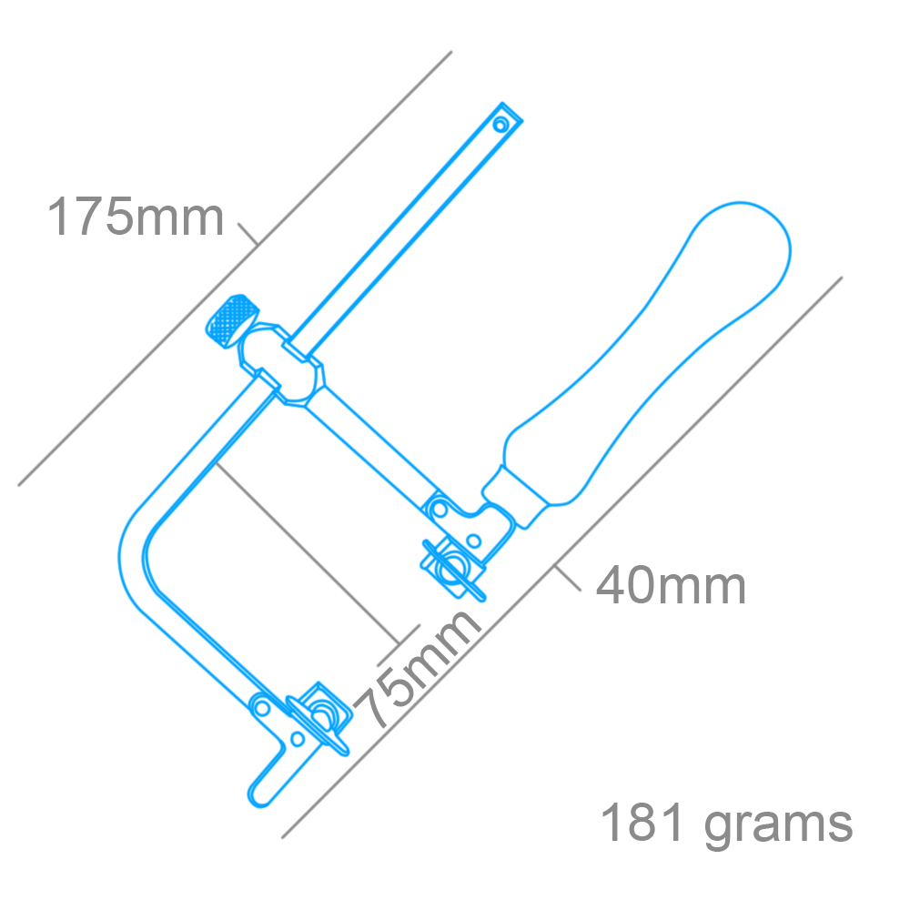 Mc justerbar løv sag u/blad