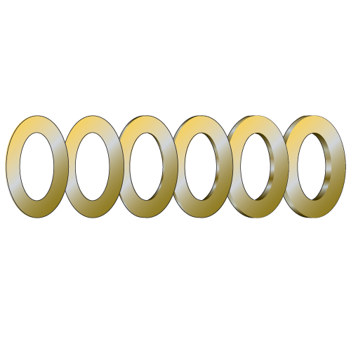 Shim set 6.3mm bore x 11.5mm