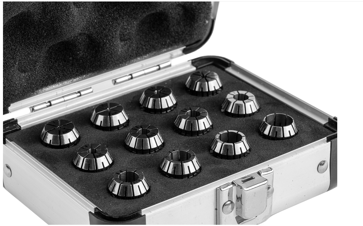 Stepcraft ER16 collett set 12 stk i alu kasse