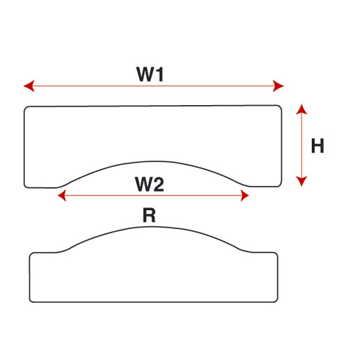 Dørmal radius 400mm
