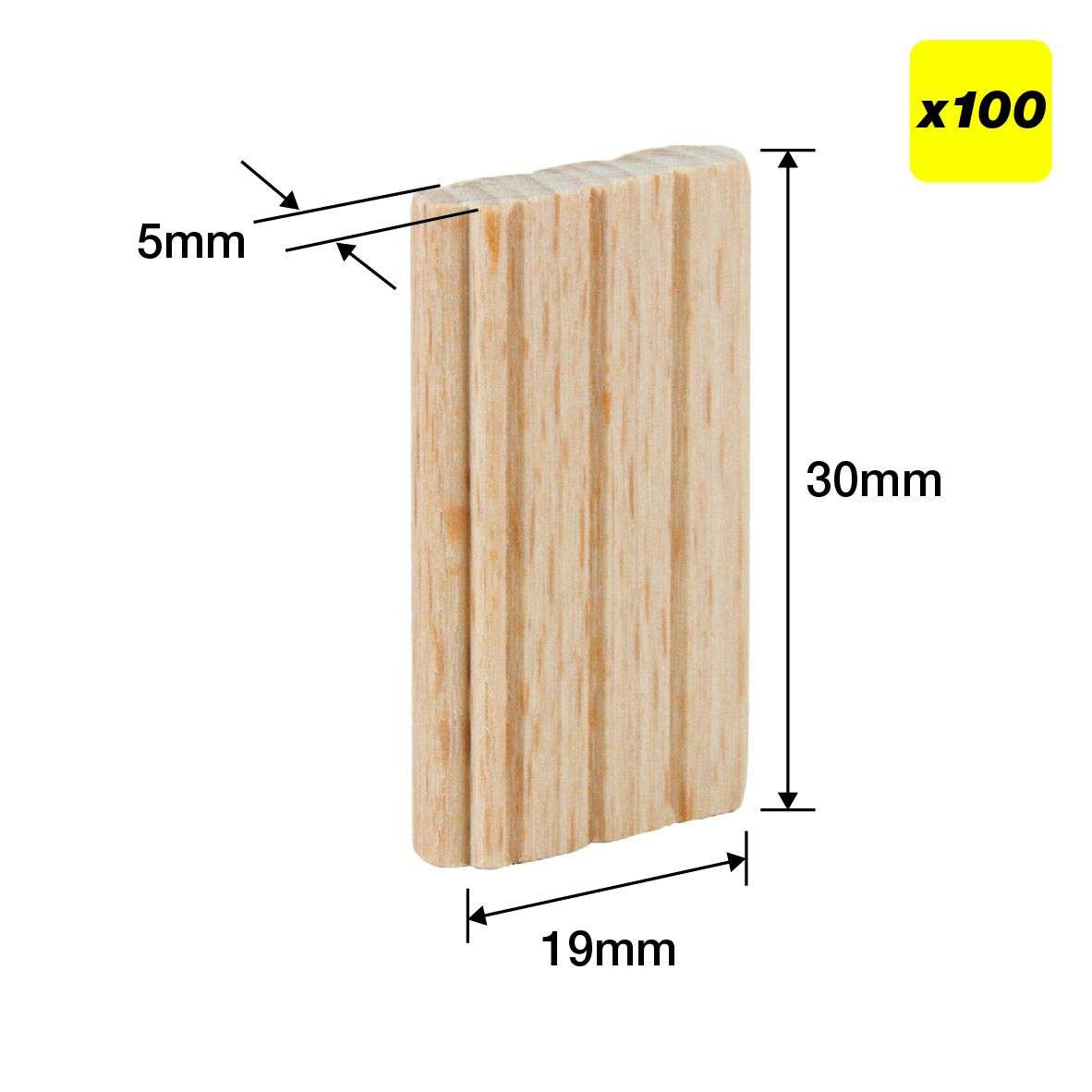Trend plugg Domino 5x30mm 100stk