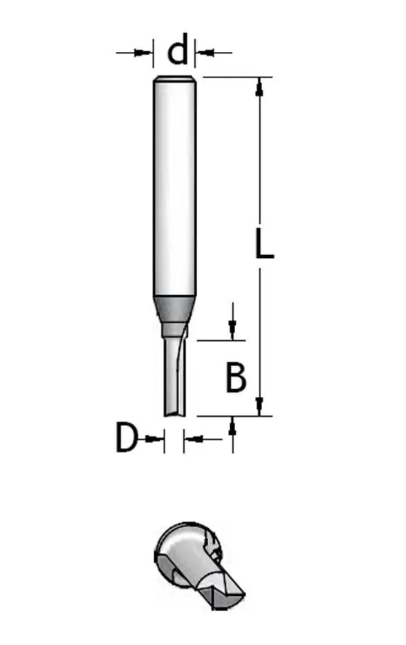 NOTFRES CNC Ø6.0 X 19MM SK 8 HM P2