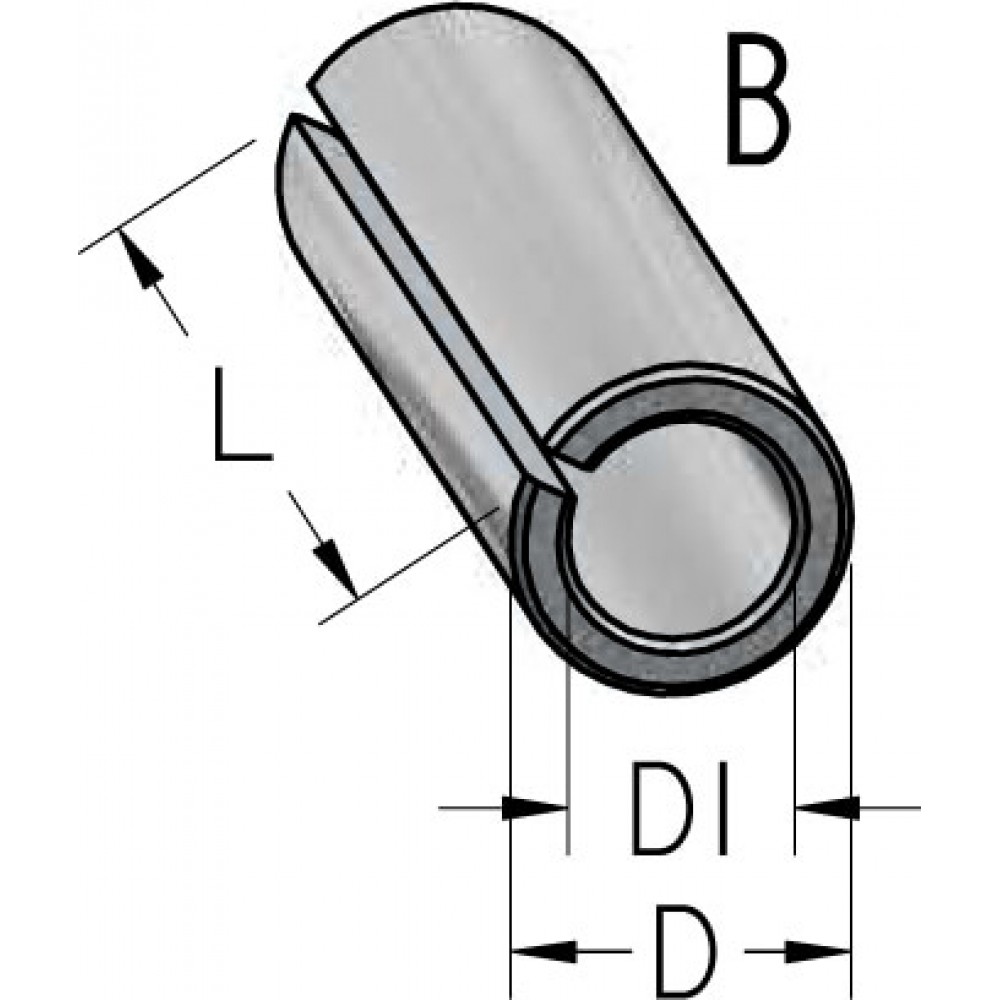 HYLSEOVERGANG 8 TIL 6.35 1/4'' T/TL