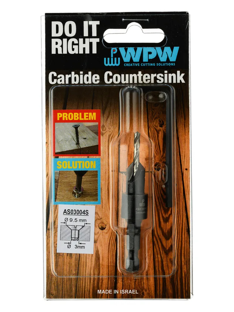 Forsenker ASO-S Ø3mm D9,5 HEX