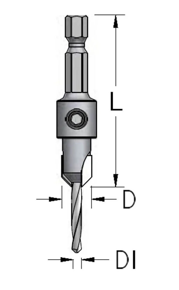 Forsenker ASO-S Ø3mm D9,5 HEX