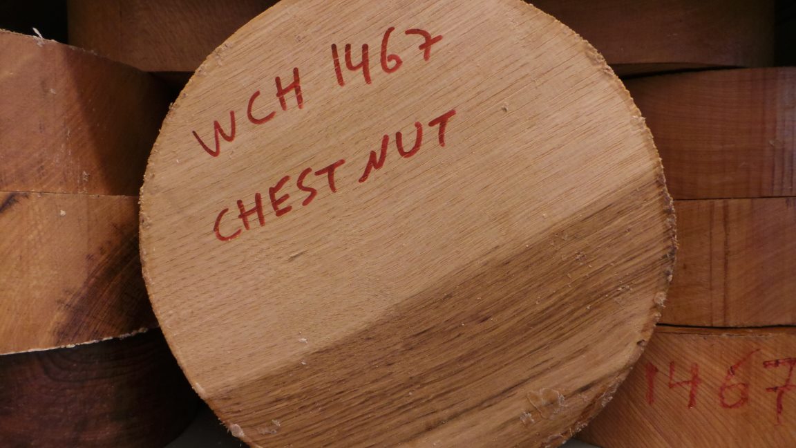 Chestnut emne ø 250x250x75mm