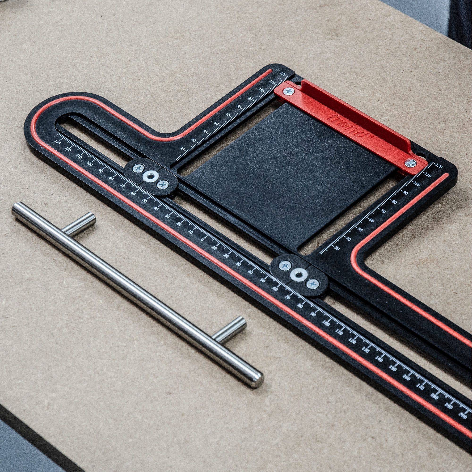 Trend jigg for håndtak montering