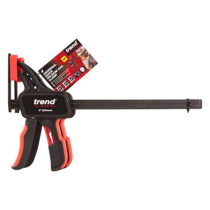 Trend rail tvinge Enhånds 11mm flatt feste 226mm åpning 2 stk