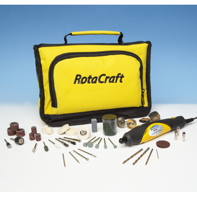 Rotacraft 18V Minidrill sett m/75 dl og koffert