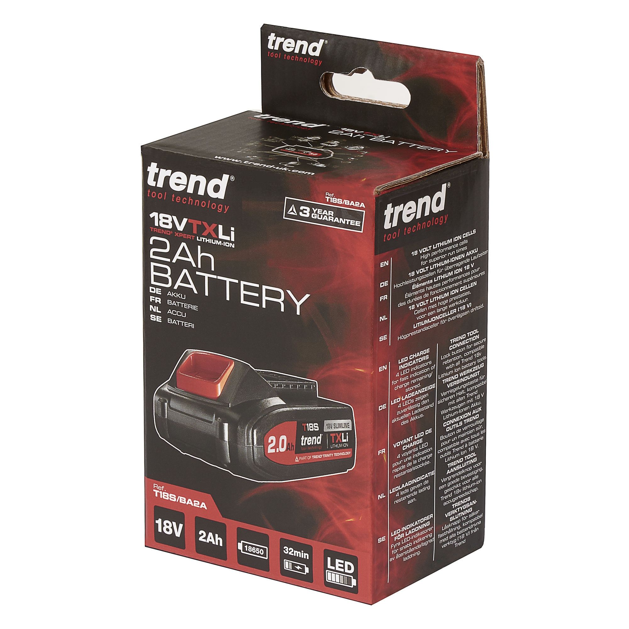 Trend 18V batteri 2Ah - 18650