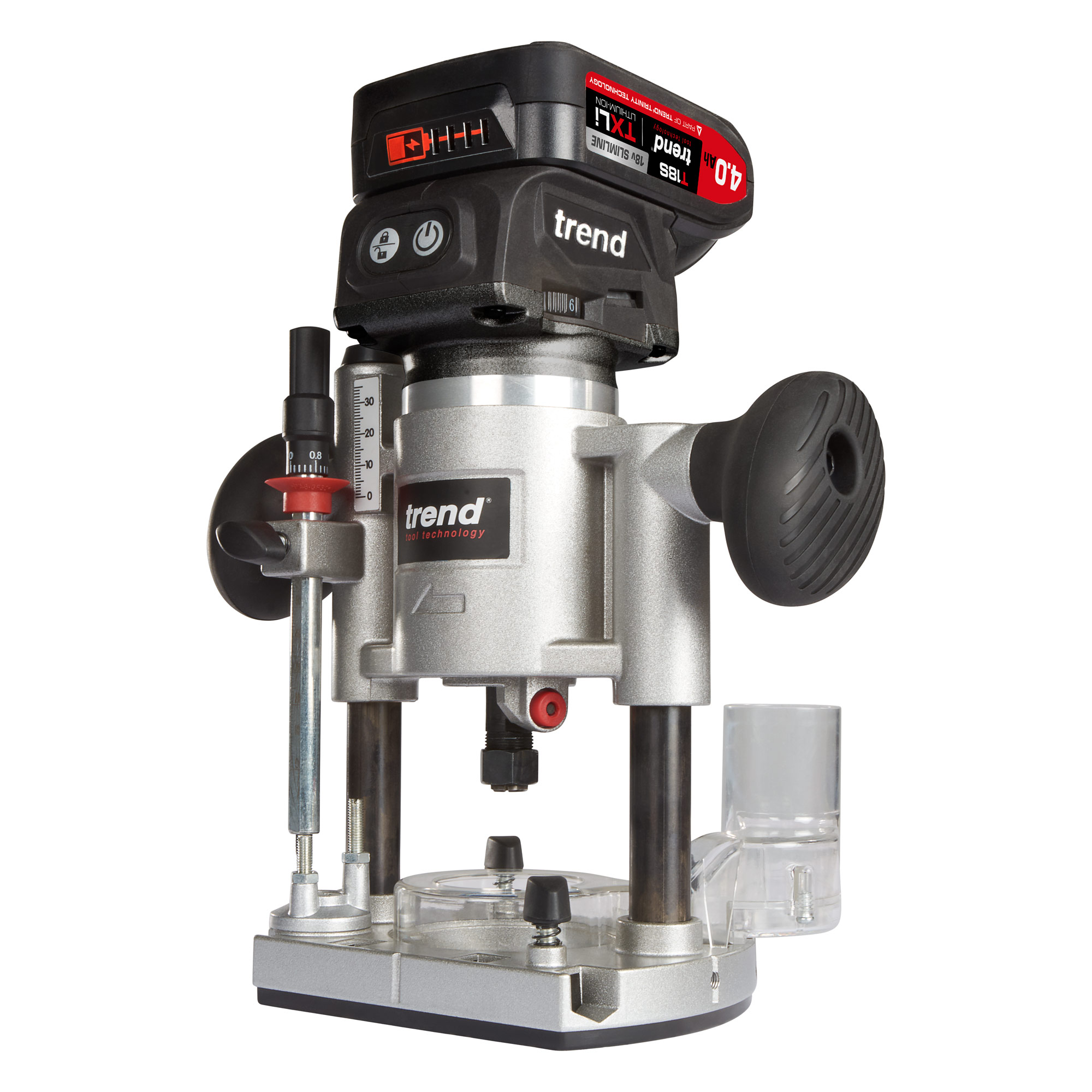 Trend 18V Overfres kun maskin uten lader/batteri