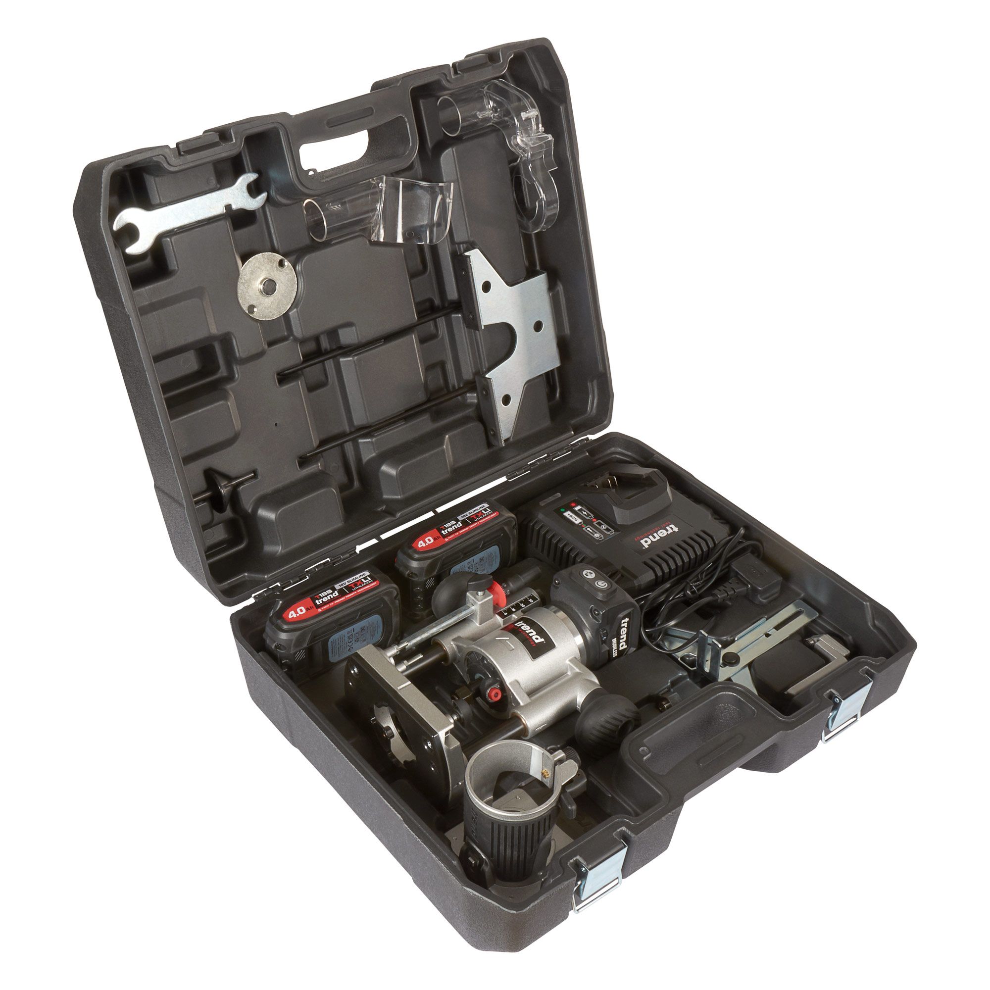 Trend 18V Overfres kun maskin uten lader/batteri